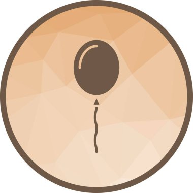 Balon simgesi vektör görüntüsü. Mobil uygulama web uygulaması ve yazdırma ortamı için uygundur.