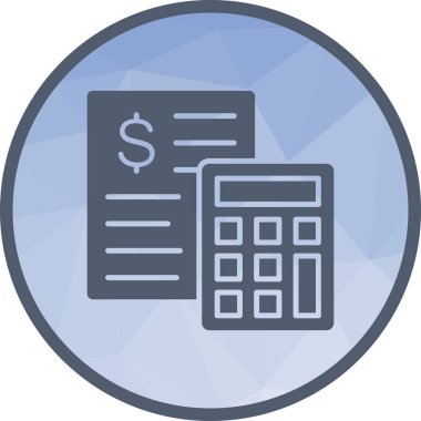 Hesaplama simgesi vektör görüntüsü. Mobil uygulama web uygulaması ve yazdırma ortamı için uygundur.