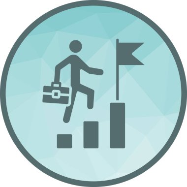 Kariyer büyüyen ikon vektör görüntüsü. Mobil uygulama web uygulaması ve yazdırma ortamı için uygundur.