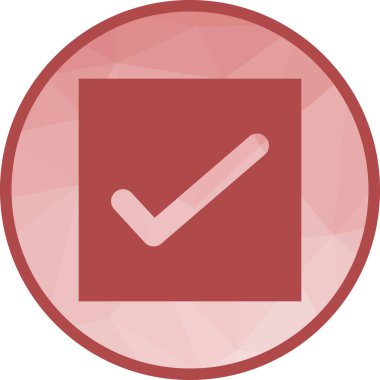 Kutuyu simge vektör resmiyle işaretle. Mobil uygulama web uygulaması ve yazdırma ortamı için uygundur.