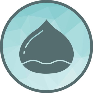 Kestane simgesi vektör görüntüsü. Mobil uygulama web uygulaması ve yazdırma ortamı için uygundur.