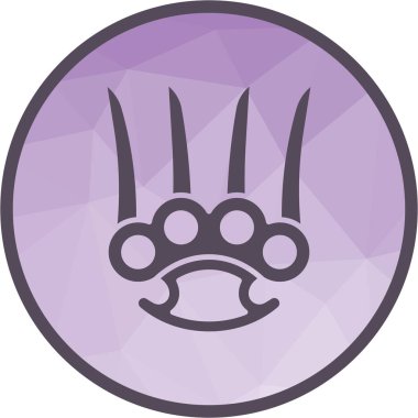 Pençe simgesi vektör görüntüsü. Mobil uygulama web uygulaması ve yazdırma ortamı için uygundur.