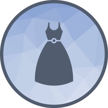 Kokteyl Elbisesi ikon vektör görüntüsü. Mobil uygulama web uygulaması ve yazdırma ortamı için uygundur.