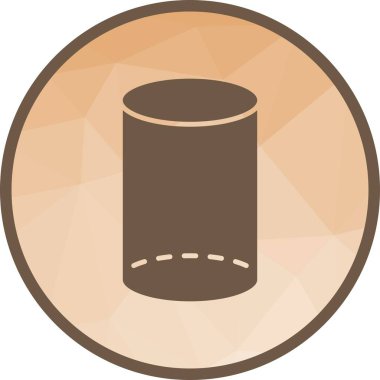 Silindir simgesi vektör görüntüsü. Mobil uygulama web uygulaması ve yazdırma ortamı için uygundur.