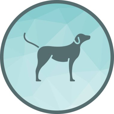 Köpek ikonu vektör görüntüsü. Mobil uygulama web uygulaması ve yazdırma ortamı için uygundur.
