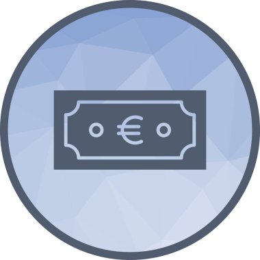 Euro Para Birimi ikon vektör görüntüsü. Mobil uygulama web uygulaması ve yazdırma ortamı için uygundur.
