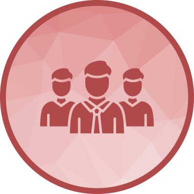 İdari Takım ikon vektör görüntüsü. Mobil uygulama web uygulaması ve yazdırma ortamı için uygundur.