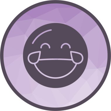 Joy 'un Gözyaşları ikon vektör görüntüsü olan yüz. Mobil uygulama web uygulaması ve yazdırma ortamı için uygundur.