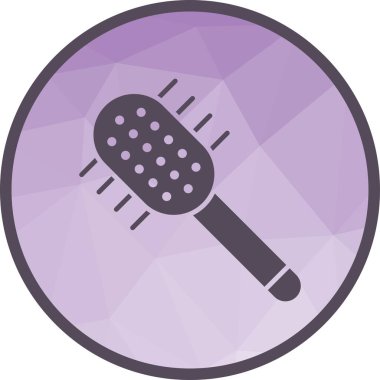 Saç fırçası ikonu vektör görüntüsü. Mobil uygulama web uygulaması ve yazdırma ortamı için uygundur.