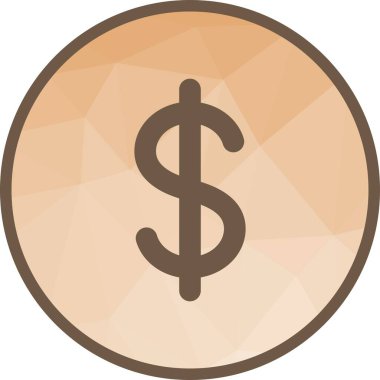 Ağır Dolar İşareti simgesi vektör görüntüsü. Mobil uygulama web uygulaması ve yazdırma ortamı için uygundur.