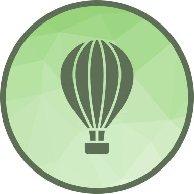 Sıcak Hava Balonu ikonu vektör görüntüsü. Mobil uygulama web uygulaması ve yazdırma ortamı için uygundur.