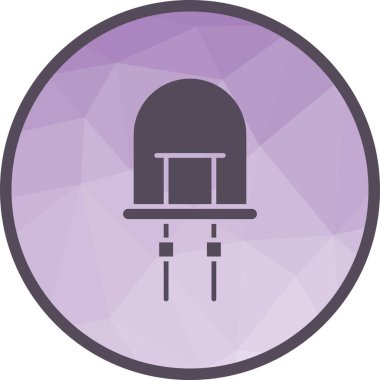 Işık Diyot simgesi vektör görüntüsü yayıyor. Mobil uygulama web uygulaması ve yazdırma ortamı için uygundur.