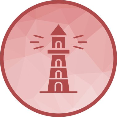 Deniz feneri ikonu vektör görüntüsü. Mobil uygulama web uygulaması ve yazdırma ortamı için uygundur.