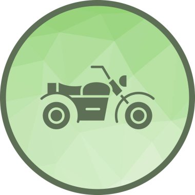 Motosiklet ikonu vektör görüntüsü. Mobil uygulama web uygulaması ve yazdırma ortamı için uygundur.