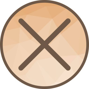 Simge vektör resmini çarp. Mobil uygulama web uygulaması ve yazdırma ortamı için uygundur.