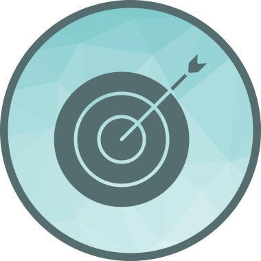 Hedef ikon vektör görüntüsünde. Mobil uygulama web uygulaması ve yazdırma ortamı için uygundur.