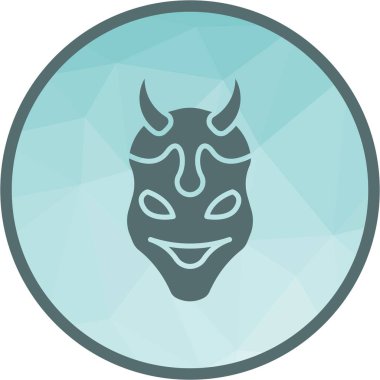 Oni simge vektör görüntüsü. Mobil uygulama web uygulaması ve yazdırma ortamı için uygundur.