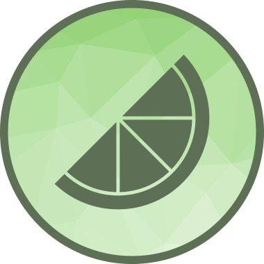 Turuncu dilim vektör görüntüsü. Mobil uygulama web uygulaması ve yazdırma ortamı için uygundur.