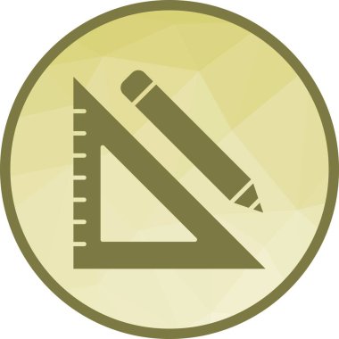 Kalem ve kare simge vektör resmini ayarla. Mobil uygulama web uygulaması ve yazdırma ortamı için uygundur.