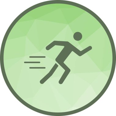 Simge vektör görüntüsü çalıştıran kişi. Mobil uygulama web uygulaması ve yazdırma ortamı için uygundur.