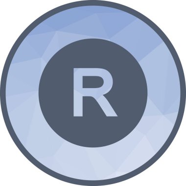 Kayıtlı simge vektör görüntüsü. Mobil uygulama web uygulaması ve yazdırma ortamı için uygundur.