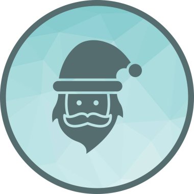 Noel Baba ikonu vektör görüntüsü. Mobil uygulama web uygulaması ve yazdırma ortamı için uygundur.