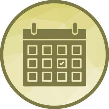 Zamanlanmış Olay simgesi vektör görüntüsü. Mobil uygulama web uygulaması ve yazdırma ortamı için uygundur.