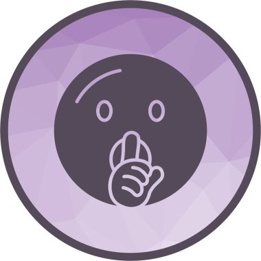 Yüz ikonu vektör görüntüsü susturuluyor. Mobil uygulama web uygulaması ve yazdırma ortamı için uygundur.