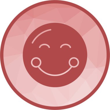 Gülen Yüz ikon vektör görüntüsü. Mobil uygulama web uygulaması ve yazdırma ortamı için uygundur.