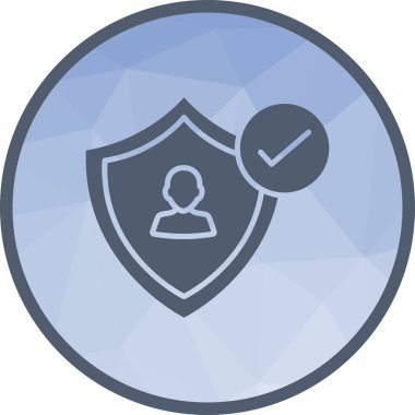 Sigorta simgesi vektör görüntüsü. Mobil uygulama web uygulaması ve yazdırma ortamı için uygundur.