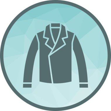Ceket simgesi vektör görüntüsü. Mobil uygulama web uygulaması ve yazdırma ortamı için uygundur.