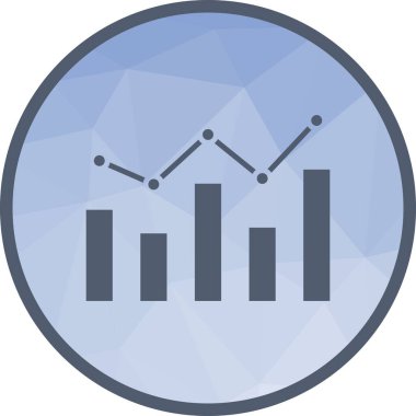 İstatistiksel Grafik ikonu vektör görüntüsü. Mobil uygulama web uygulaması ve yazdırma ortamı için uygundur.