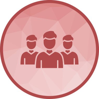 Takım çalışması ikon vektör görüntüsü. Mobil uygulama web uygulaması ve yazdırma ortamı için uygundur.