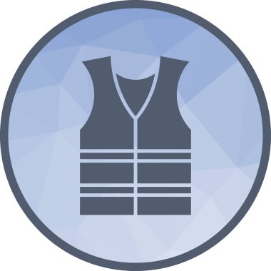 Yelek simgesi vektör görüntüsü. Mobil uygulama web uygulaması ve yazdırma ortamı için uygundur.