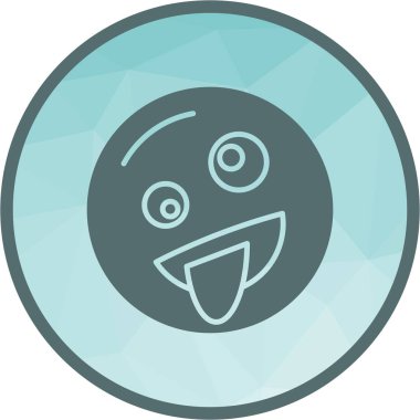 Zany Face ikon vektör görüntüsü. Mobil uygulama web uygulaması ve yazdırma ortamı için uygundur.