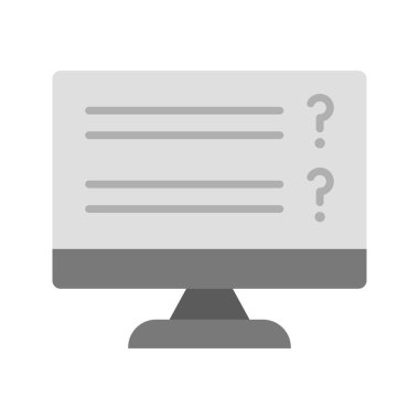 Çevrimiçi Sınav simgesi vektör resmi. Mobil uygulama web uygulaması ve yazdırma ortamı için uygundur.