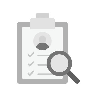 Görev Analizi simgesi vektör görüntüsü. Mobil uygulama web uygulaması ve yazdırma ortamı için uygundur.