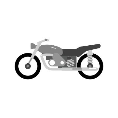 Motosiklet ikonu vektör görüntüsü. Mobil uygulama web uygulaması ve yazdırma ortamı için uygundur.