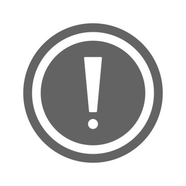 Ünlem simgesi vektör resmi. Mobil uygulama web uygulaması ve yazdırma ortamı için uygundur.