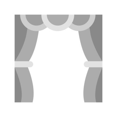 Sahne ikonu vektör görüntüsü. Mobil uygulama web uygulaması ve yazdırma ortamı için uygundur.