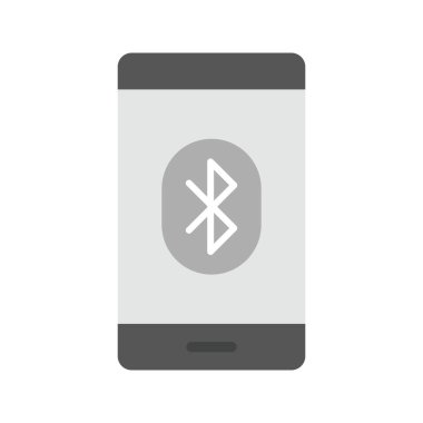 Bluetooth Bağlantı simgesi vektör görüntüsü. Mobil uygulama web uygulaması ve yazdırma ortamı için uygundur.