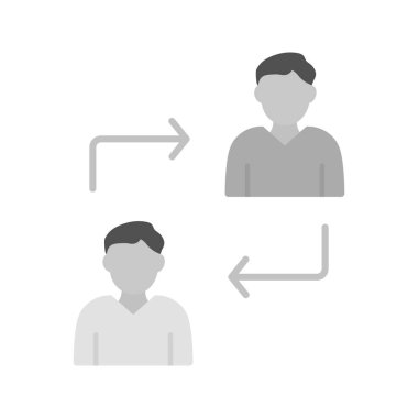 İşbirliği simgesi vektör görüntüsü. Mobil uygulama web uygulaması ve yazdırma ortamı için uygundur.