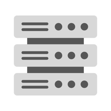 Çoklu Sunucu simgesi vektör görüntüsü. Mobil uygulama web uygulaması ve yazdırma ortamı için uygundur.