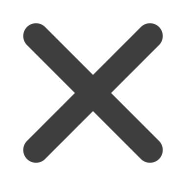 Simge vektör resmini çarp. Mobil uygulama web uygulaması ve yazdırma ortamı için uygundur.