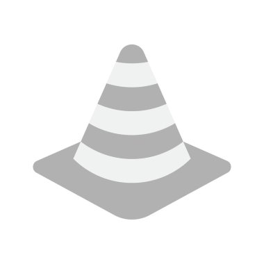 Trafik Konisi simgesi vektör görüntüsü. Mobil uygulama web uygulaması ve yazdırma ortamı için uygundur.