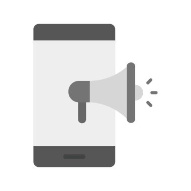 Reklam simgesi vektör resmi. Mobil uygulama web uygulaması ve yazdırma ortamı için uygundur.