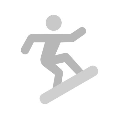 Snowboder simgesi vektör görüntüsü. Mobil uygulama web uygulaması ve yazdırma ortamı için uygundur.