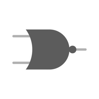 NOR Geçidi ikon vektör görüntüsü. Mobil uygulama web uygulaması ve yazdırma ortamı için uygundur.