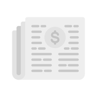 Business News ikon vektör görüntüsü. Mobil uygulama web uygulaması ve yazdırma ortamı için uygundur.