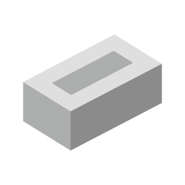 Tuğla ikon vektör görüntüsü. Mobil uygulama web uygulaması ve yazdırma ortamı için uygundur.